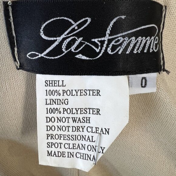 La Femme 20047 Lime Green Full Lace Strapless Formal Gown $605 - Picture 11 of 12